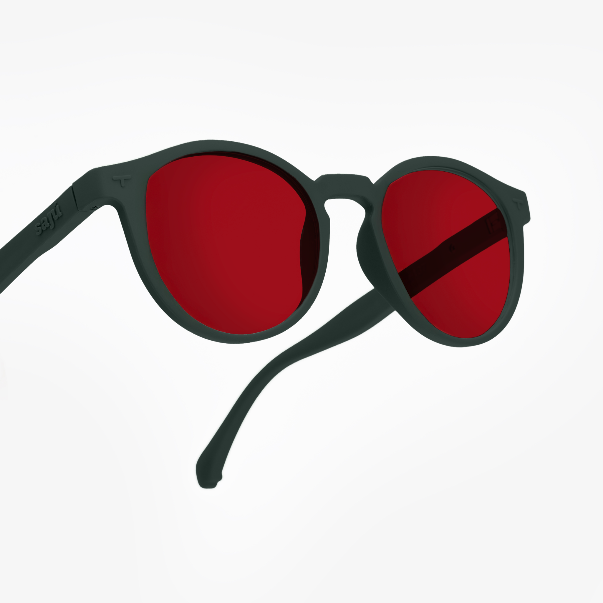 Rocket Midnight Green - Lentes Rojos
